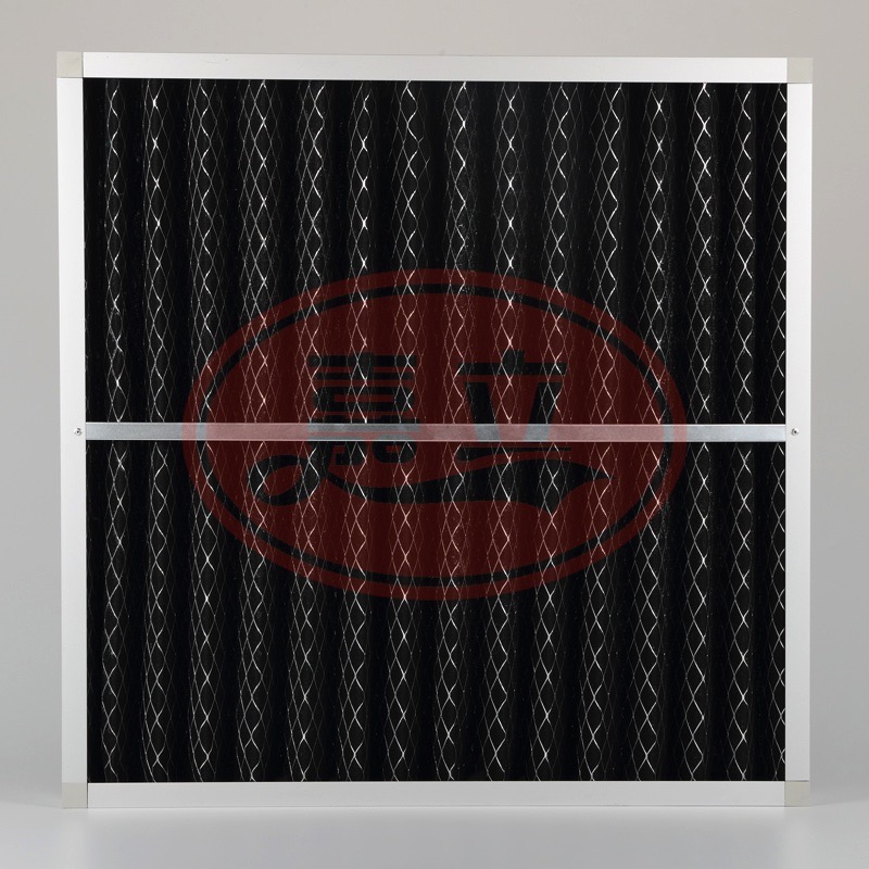 容城折叠网覆网棉活性炭初效过滤器