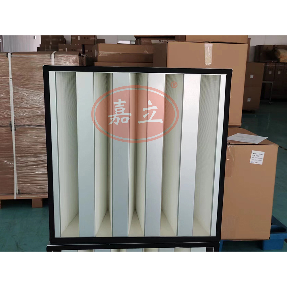 容城W型V型密褶式箱式过滤器